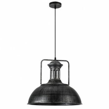 Distribuidor - Lâmpadas Diversas | Colgantes Rustica | COLGANTE LORO 1XE27 RUSTICO PLATA REGX41X41 CM Ref: 132491010